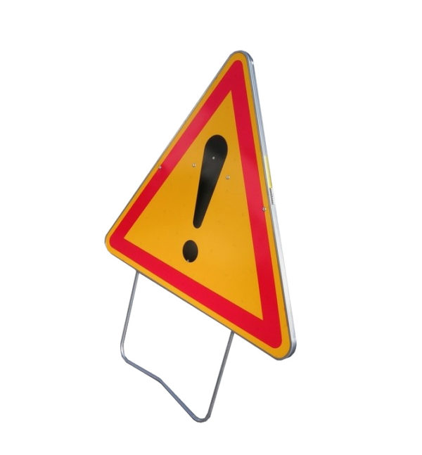 Panneau de signalisation temporaire chantier - 11 - Attention